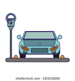 car on park zone