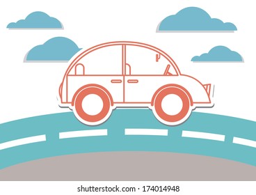 car on the road