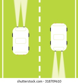Car on the road