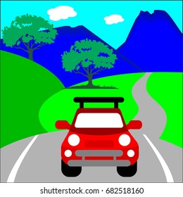 car on road