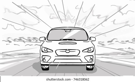 Car Sketch Images Stock Photos Vectors Shutterstock