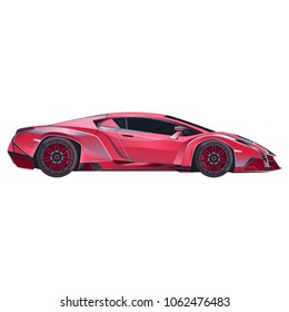 car on a white background