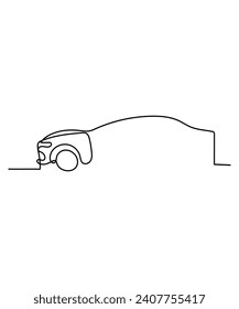 car one line art, vector best line icon.