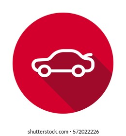 car open lid dashboard flat icon
