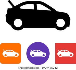 Car With Open Trunk Icon