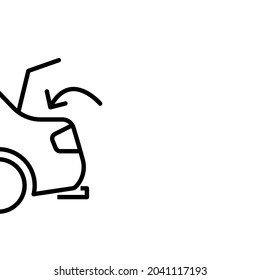 Car With Open Trunk Icon In On White Background. Vector. EPS 10