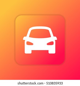 Car orange bright app ui/ux Icon / Logo design