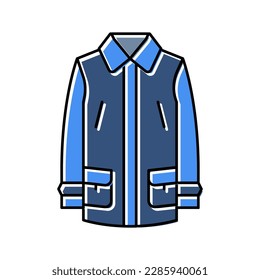 car outerwear male color icon vector. car outerwear male sign. isolated symbol illustration