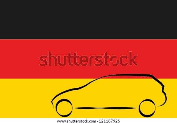 Car Outline Flag\
Germany