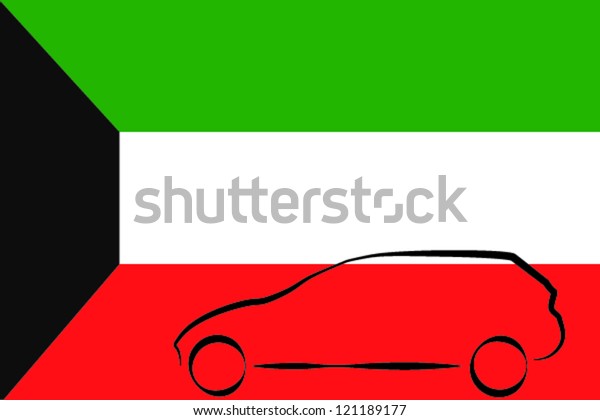 Car Outline Flag\
Kuwait