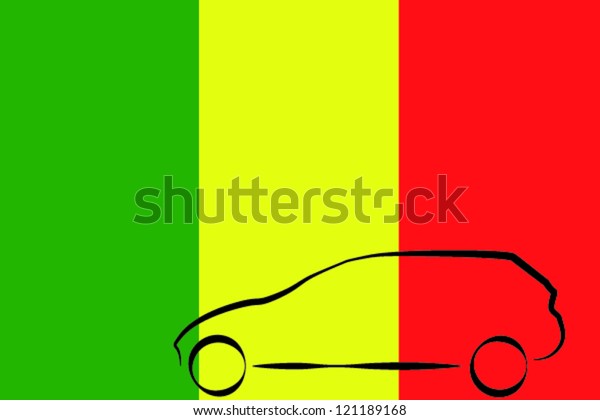 Car Outline Flag\
Mali