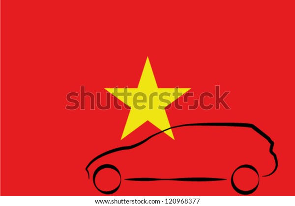 Car Outline Flag\
Vietnam