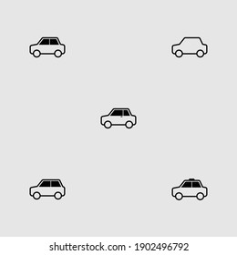 conjunto de iconos de contorno de coche ilustración vectorial aislada