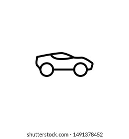 Car Outline Icon Vector Illustration Eps