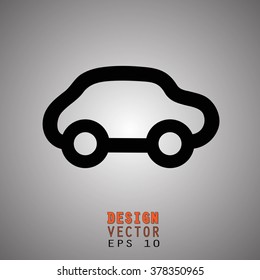 Car Outline Silhouette Vector EPS 10