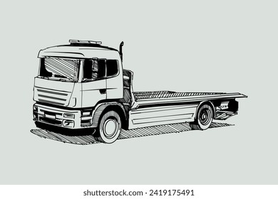 Car outline vector image. Vehicle art.
