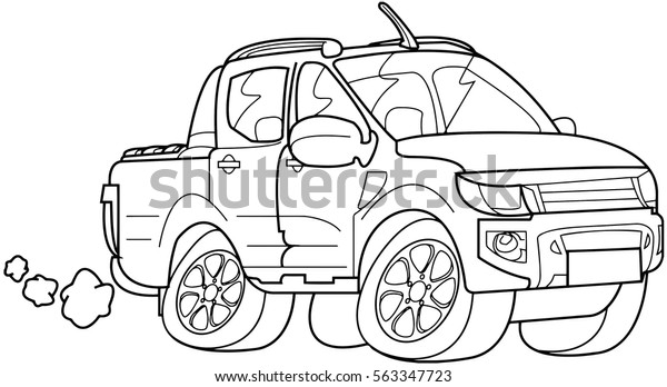 Car Outline Vector Suitable Kids Activity Stock Vector (Royalty Free