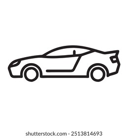 Esquema del coche con el fondo blanco