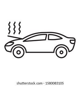 Car overheating Design Vector Icon Concept