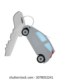 Car owner key. vector illustration