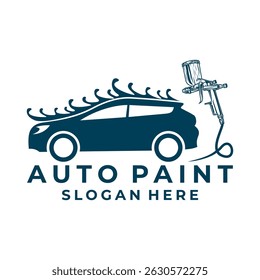 Car Paint body protections logo design vector template