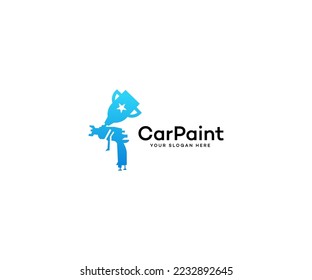 Car paint logo graphic vector of Auto Car Painting logo design template