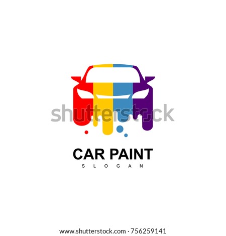 Car Paint Logo, Shop Painting Icon