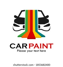 Car paint logo template illustration