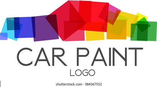 Car Paint Logo Vector.