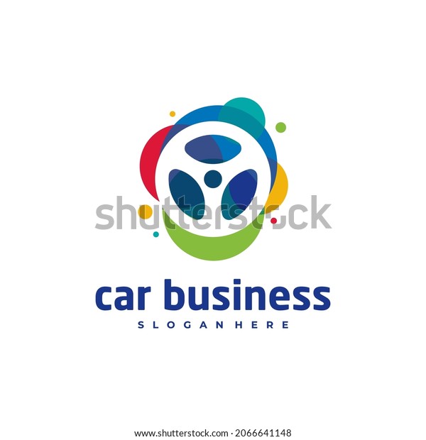 Car paint logo vector template, Creative Car\
logo design concepts