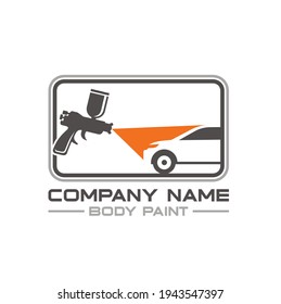 Car Painting Illustrations, Logo Templates For Autobody Paint And Repairs 