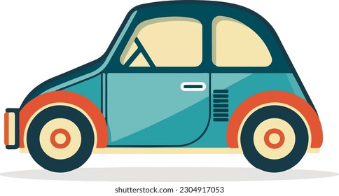 Car, Paper cut style cars, simple vector set, Flat vector design, Hand drawn trendy illustration, Big colored vector, All elements are isolated