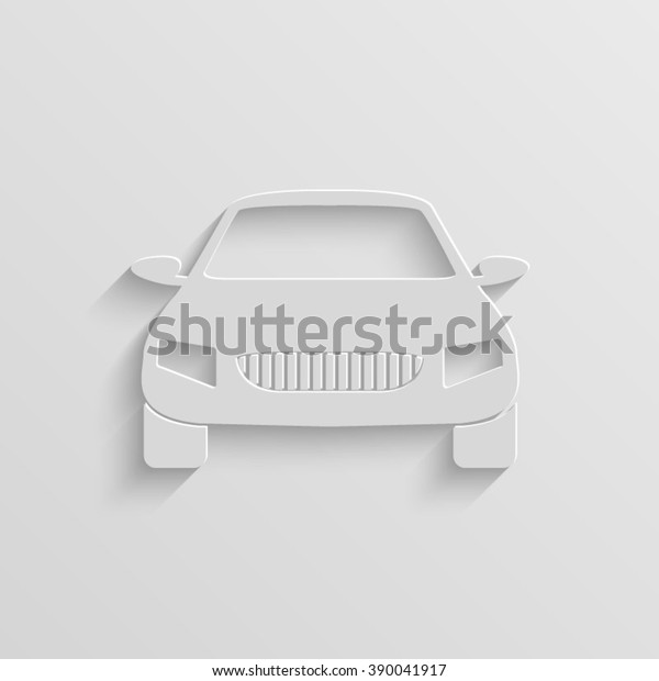 Car paper vector\
icon
