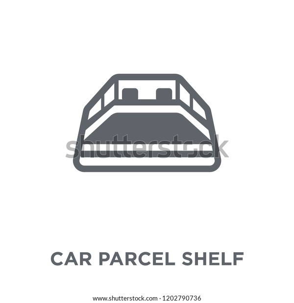 car parcel shelf icon. car parcel shelf
design concept from Car parts collection. Simple element vector
illustration on white
background.