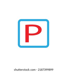 Car park icon. Parking lot. Parking lot. Car park. Vector icon isolated on a white background.