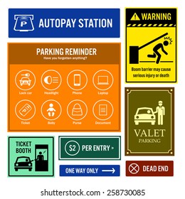 Car Park Reminder and Information Signboards