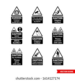 188 Caution icy surface symbol Images, Stock Photos & Vectors ...