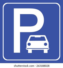 Car Parking icon great for any use. Vector EPS10.