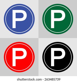 Car Parking icon great for any use. Vector EPS10.
