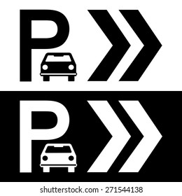 Car Parking icon great for any use. Vector EPS10.
