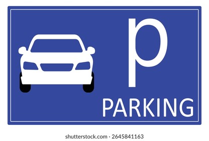 Car Parking Icon Set Vector Symbols for Parking Zones, Traffic Signs   Location Markers