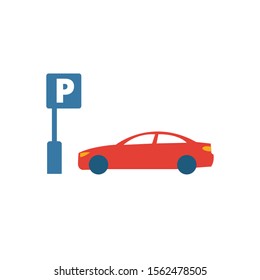 Car Parking icon. Simple element from city elements icons collection. Creative Car Parking icon ui, ux, apps, software and infographics.