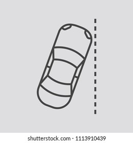 Car parking icon, Vector