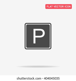 Car parking icon. Vector concept illustration for design.