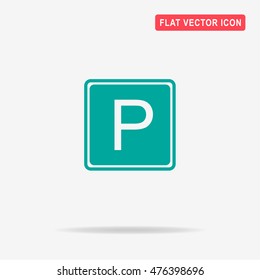 Car parking icon. Vector concept illustration for design.