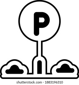 Car Parking Icon Vector Illustration. EPS8