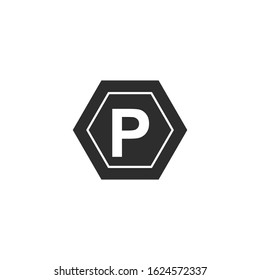 Car parking Icon vector sign isolated for graphic and web design. parking symbol template color editable on white background.