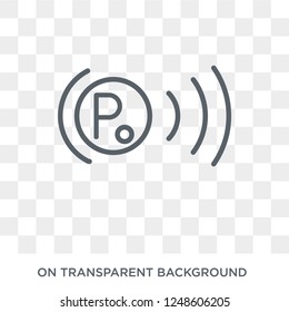 car parking light icon. car parking light design concept from Car parts collection. Simple element vector illustration on transparent background.