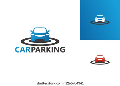 Car Parking Logo Template Design Vector, Emblem, Design Concept, Creative Symbol, Icon