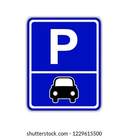 Car parking sign
